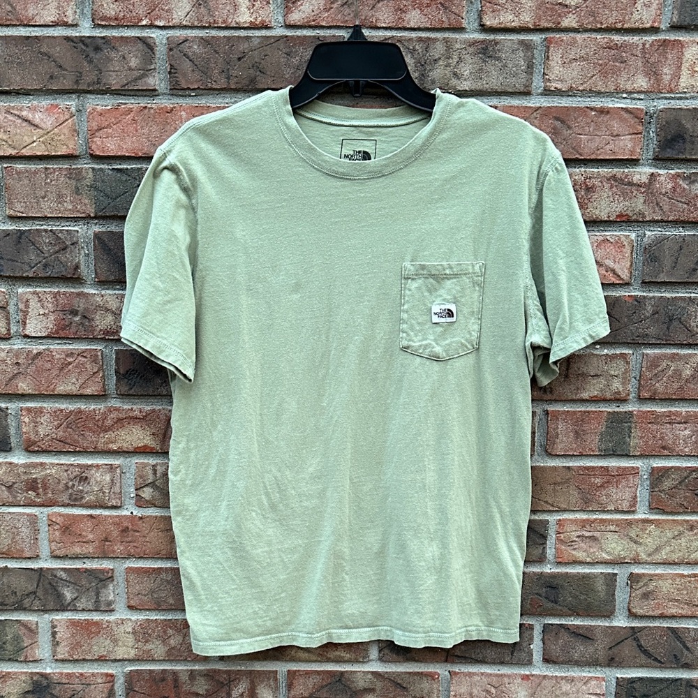 The North Face Men's Sage Green Short Sleeve Pocket Tee